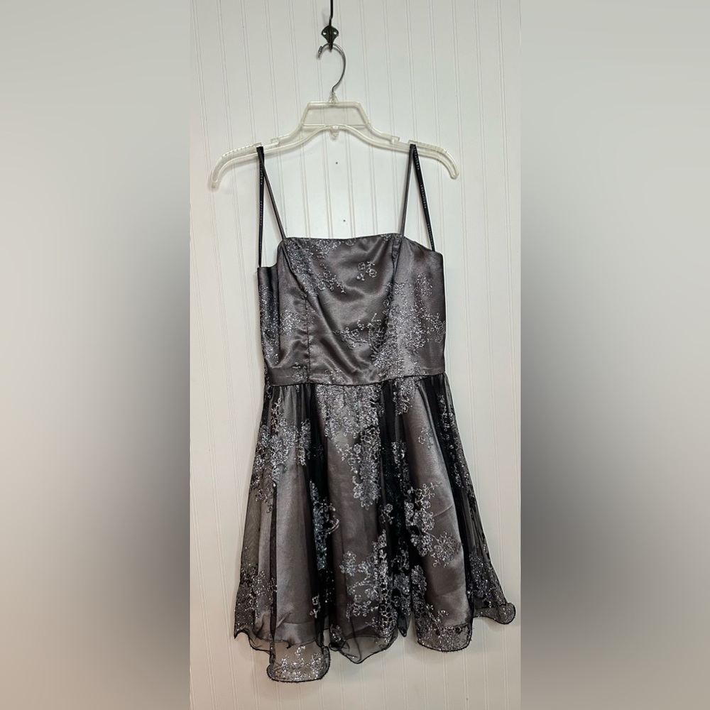 Masquerade Silver Floral Dress
